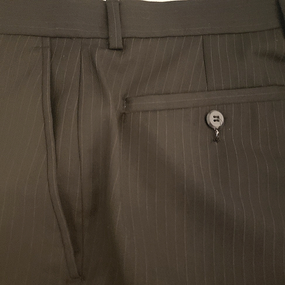 πMens Black Dress Pantsπ - Picture 2 of 7